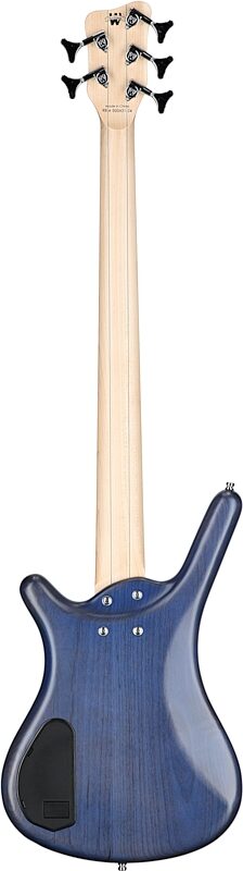 open zoom image for Warwick RockBass Corvette Basic 5 Active Electric Bass, 5-String, Ocean Blue, Full Straight Back