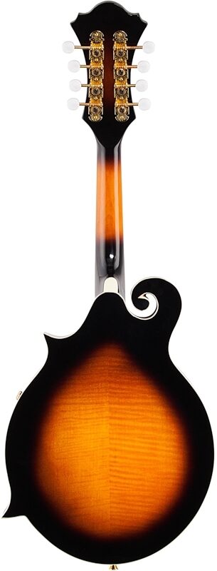 open zoom image for Ibanez M522S F-Style Mandolin, Brown Sunburst, Full Straight Back