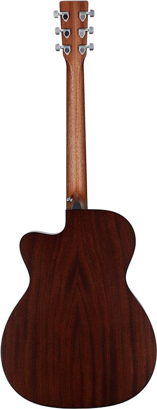 open zoom image for Martin OMC-10E Modern Acoustic-Electric Guitar (with Soft Case), Burst, Full Straight Back