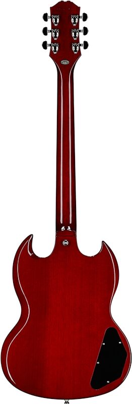 open zoom image for Epiphone Inspired by Gibson SG Standard Electric Guitar, Left-Handed (with Gig Bag), Cherry, Open Box (Very Good), Full Straight Back