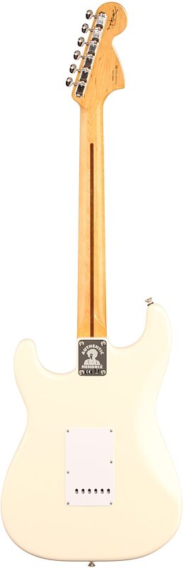 open zoom image for Fender Jimi Hendrix Stratocaster Electric Guitar, Olympic White, Full Straight Back