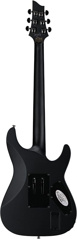 open zoom image for Schecter Ernie C C-1 Left Handed Electric Guitar, Black Reign, Full Straight Back