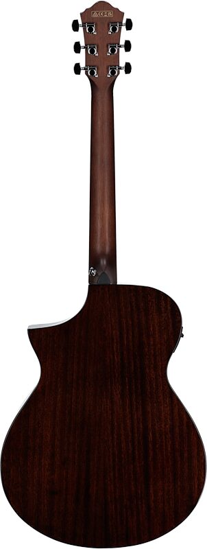 open zoom image for Ibanez AEWC16QA HG Acoustic-Electric Guitar, Transparent Black Sunburst, Full Straight Back