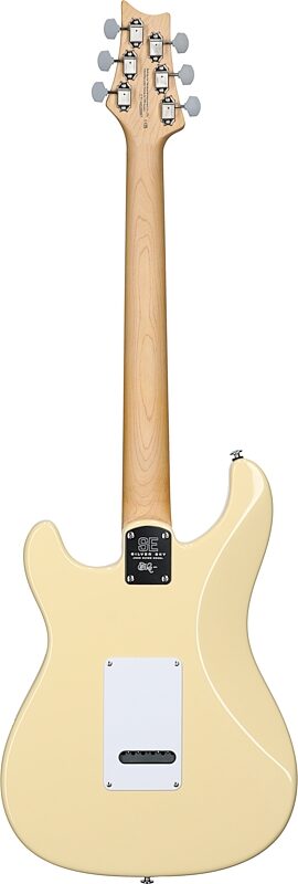 open zoom image for PRS Paul Reed Smith SE Silver Sky Electric Guitar, Maple Fretboard (with Gig Bag), Moon White, Full Straight Back