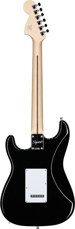 open zoom image for Squier Affinity Stratocaster Electric Guitar, with Maple Fingerboard, Black, Full Straight Back