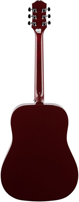 open zoom image for Epiphone Starling Acoustic Player Pack (with Gig Bag), Wine Red, Full Straight Back
