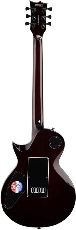 open zoom image for ESP LTD EC1000QM Evertune Electric Guitar, Dark Brown Sunburst, Full Straight Back
