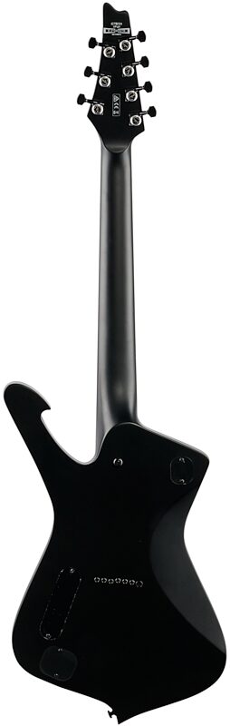 open zoom image for Ibanez ICTB721 Iron Label Iceman Electric Guitar (with Gig Bag), Black Flat, Full Straight Back