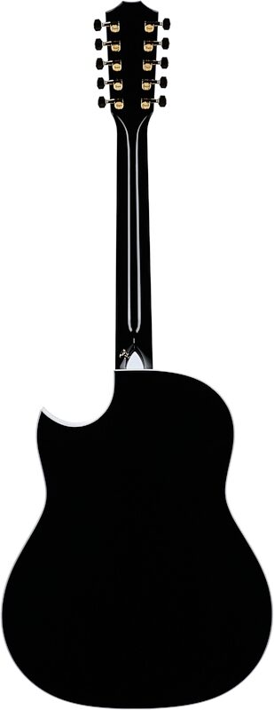 open zoom image for Taylor 657ce Bajo Quinto Grand Pacific Acoustic-Electric Guitar, 10-String (with Case), Black, Full Straight Back