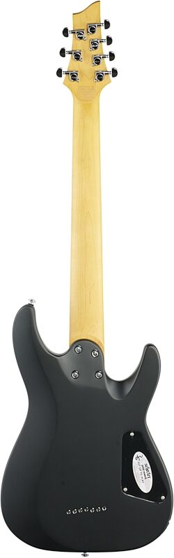 open zoom image for Schecter C-7 Deluxe Left-Handed Electric Guitar, Satin Black, Full Straight Back