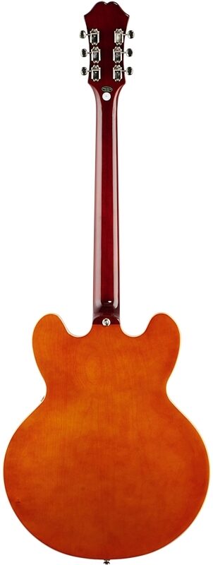 open zoom image for Epiphone Riviera Semi-Hollowbody Archtop Electric Guitar, Royal Tan, Full Straight Back