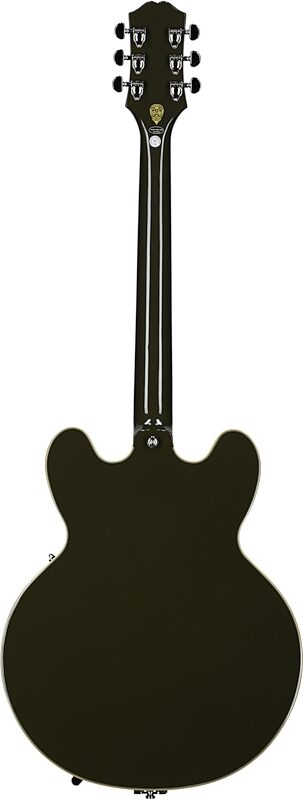 open zoom image for Epiphone Exclusive Shinichi Ubukata ES-355 Custom Electric Guitar (with Case), Olive Drab, Full Straight Back