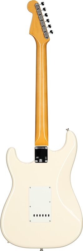 open zoom image for Fender American Vintage II 1961 Stratocaster Electric Guitar, Rosewood Fingerboard (with Case), Olympic White, Full Straight Back