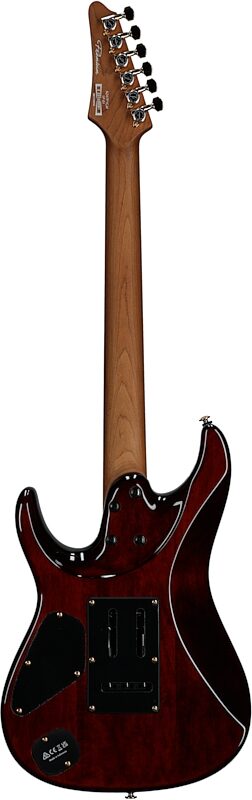open zoom image for Ibanez AZ47P1QM Premium Electric Guitar (with Gig Bag), Dragon Eye Burst, Full Straight Back