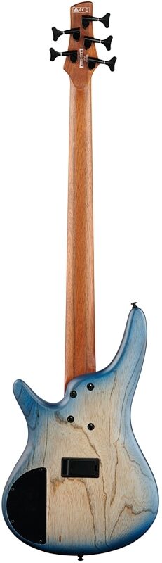 open zoom image for Ibanez SR605E Electric Bass, 5-String, Cosmic Blue Starburst Flat, Full Straight Back