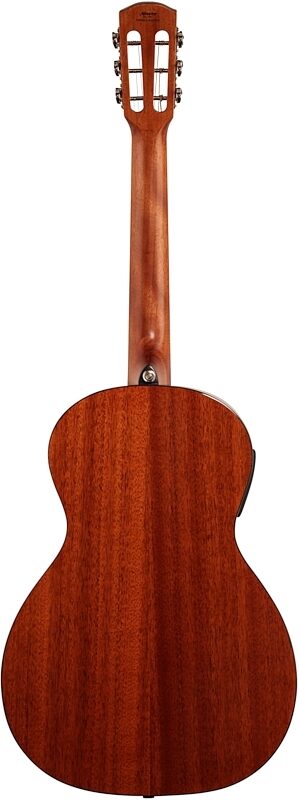 open zoom image for Alvarez AP66E Parlor Acoustic-Electric Guitar, Shadowburst, Full Straight Back