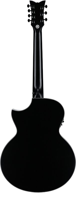 open zoom image for Schecter Regulo Caro-7 Acoustic-Electric Guitar, 7-String, Satin Black, Full Straight Back
