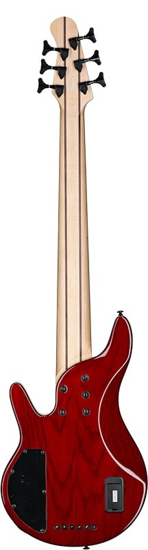 open zoom image for Michael Kelly Pinnacle 6 Electric Bass, 6-String, Cherry Burl, Full Straight Back