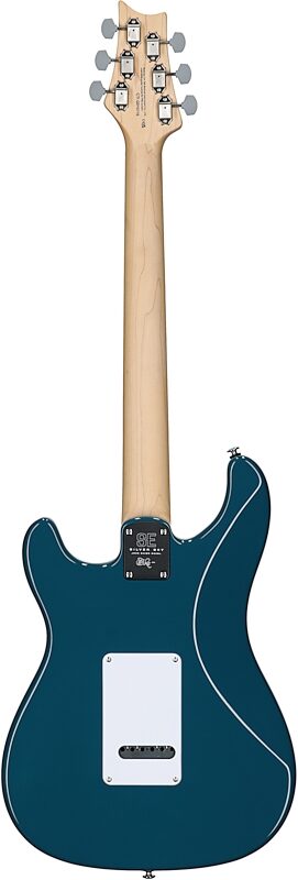 open zoom image for PRS Paul Reed Smith SE Silver Sky Electric Guitar, Maple Fretboard (with Gig Bag), Nylon Blue, Full Straight Back