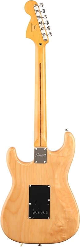open zoom image for Squier Classic Vibe '70s Stratocaster Electric Guitar, Indian Laurel Natural, Full Straight Back