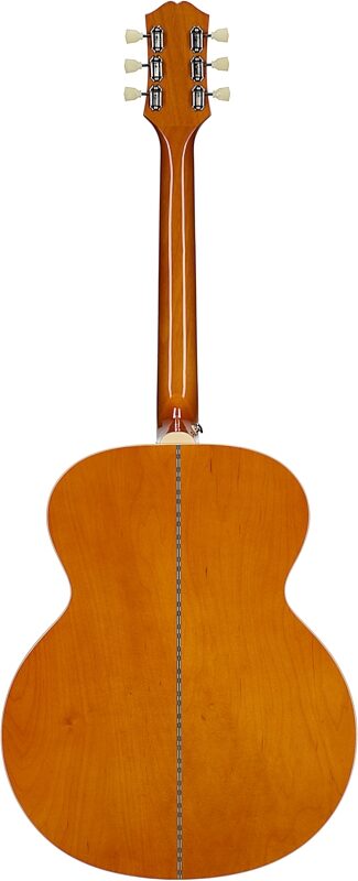 open zoom image for Epiphone J-200 Studio Jumbo Acoustic-Electric Guitar, Left-Handed (with Gig Bag), Natural, Full Straight Back