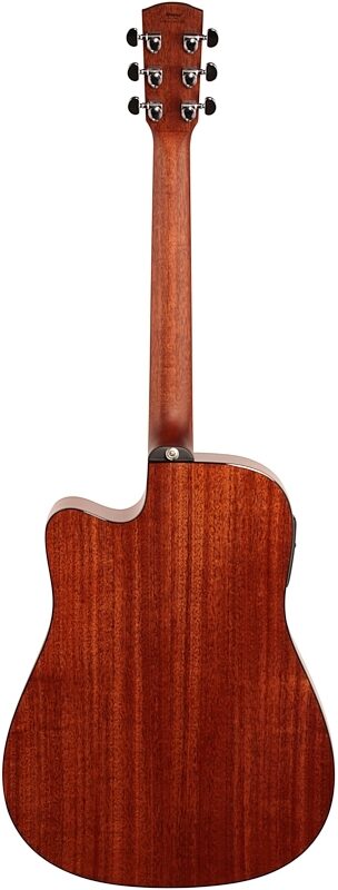 open zoom image for Alvarez AD66CE Dreadnought Acoustic-Electric Guitar, Shadowburst, Full Straight Back