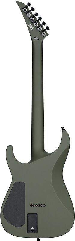 open zoom image for Jackson American Soloist SL2MG HT Electric Guitar (with Case), Matte Army Drab, Full Straight Back