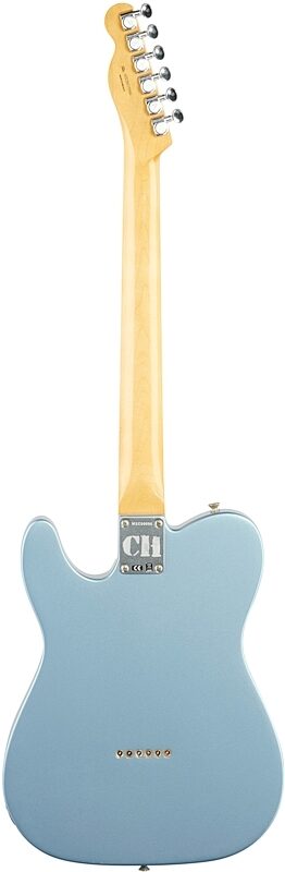 open zoom image for Fender Chrissie Hynde Telecaster Electric Guitar (with Case), Ice Blue Metal, Full Straight Back