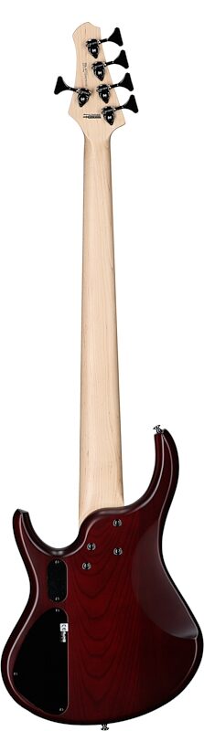 open zoom image for MTD Kingston Super 5 Electric Bass, 5-String (with Laurel Fingerboard), Doctor Brown's Burst, Full Straight Back