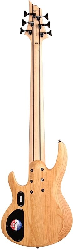open zoom image for ESP LTD B206SM Electric Bass, 6-String, Natural Satin, Full Straight Back