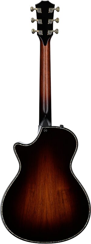 open zoom image for Taylor 912ce Builder's Edition Grand Concert Acoustic-Electric Guitar (with Case), Kona Edgeburst, Full Straight Back