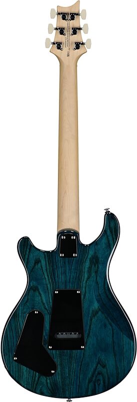 open zoom image for PRS Paul Reed Smith SE Swamp Ash Special v3 Electric Guitar (with Gig Bag), Iri Blue, Full Straight Back