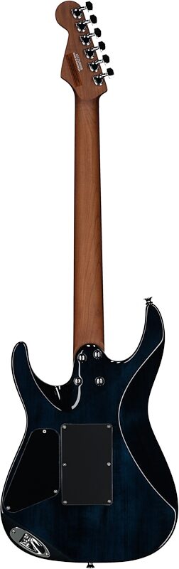 open zoom image for Charvel Pro-Mod Plus Dinky DK24 HSS 2PT QM Electric Guitar (with Gig Bag), Blue Curacao, Open Box (Very Good), Full Straight Back