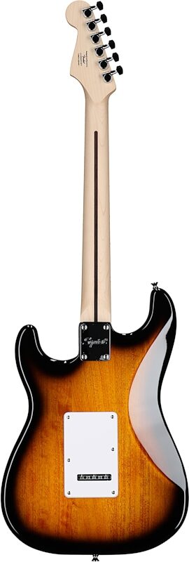 open zoom image for Squier Sonic Stratocaster Electric Guitar, Two Color Sunburst, Full Straight Back