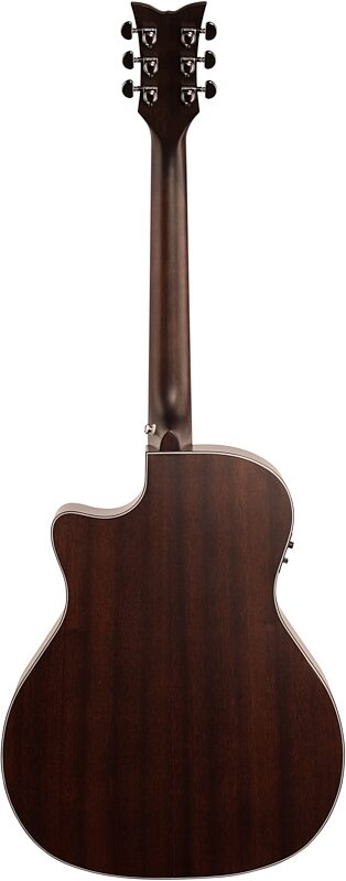 open zoom image for Schecter Orleans Studio Acoustic-Electric Guitar, Satin See Thru Black, Full Straight Back