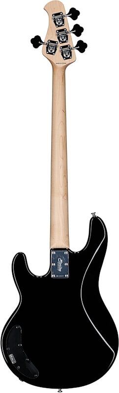 open zoom image for Sterling Intro Series StingRay Electric Bass, Black, Hard Maple Fretboard, Full Straight Back