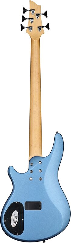 open zoom image for Schecter C-5 Deluxe Electric Bass, Satin Metallic Light Blue, Full Straight Back