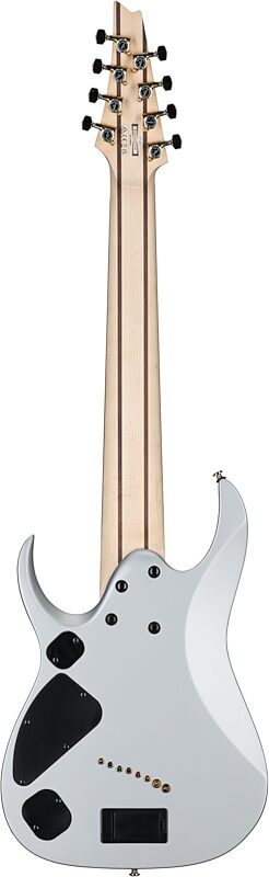 open zoom image for Ibanez RGDMS8 Multi-Scale Electric Guitar, 8-String, Clear Silver Metallic, Full Straight Back