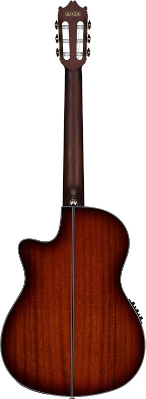 open zoom image for Ibanez GA35TCE Thinline Classical Acoustic-Electric Guitar, Violin Sunburst, Open Box (Very Good), Full Straight Back