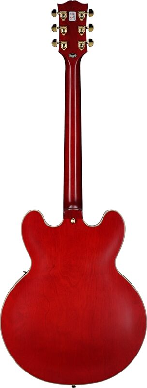 open zoom image for Epiphone 1959 ES-355 Semi-Hollow Electric Guitar (with Case), Cherry Red, Full Straight Back