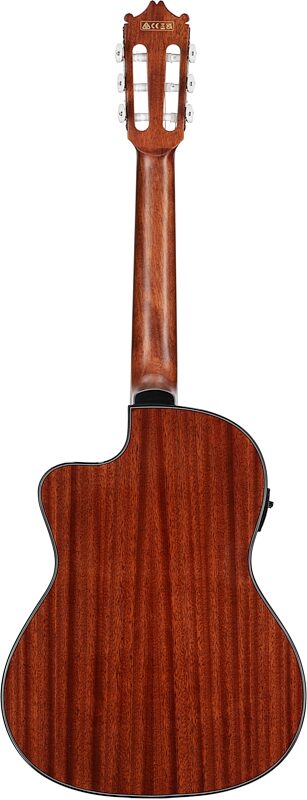 open zoom image for Ibanez GA5TCE3 Classical Acoustic-Electric Guitar, Amber High-Gloss, Full Straight Back