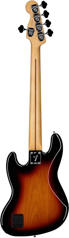 open zoom image for Fender Player II Modified Active Jazz V Electric Bass, 5-String, Rosewood Fingerboard (with Gig Bag), 3-Color Sunburst, Full Straight Back