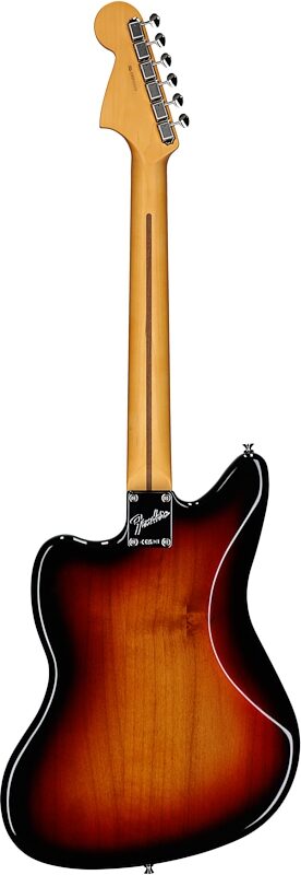 open zoom image for Fender American Professional Classic Jaguar Electric Guitar, Rosewood Fingerboard (with Gig Bag), 3-Color Sunburst, Full Straight Back