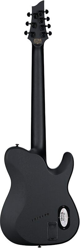 open zoom image for Schecter PT7MS Black Ops Electric Guitar, Left-Handed, Satin Black Open Pore, Full Straight Back