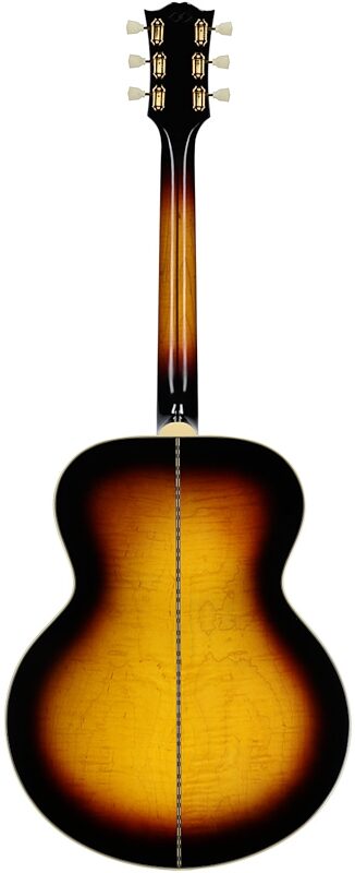 open zoom image for Epiphone Inspired by Gibson Custom 1957 SJ-200 Reissue Acoustic-Electric Guitar (with Case), Vintage Sunburst, Full Straight Back
