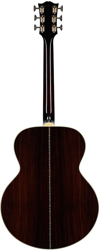 open zoom image for Epiphone Inspired by Gibson Custom Pre-War SJ-200 Acoustic-Electric Guitar, Left-Handed (with Case), Vintage Sunburst, Full Straight Back