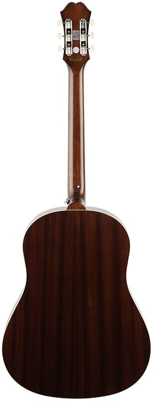 open zoom image for Epiphone Masterbilt Texan Acoustic-Electric Guitar, Faded Cherry Aged Gloss, Full Straight Back