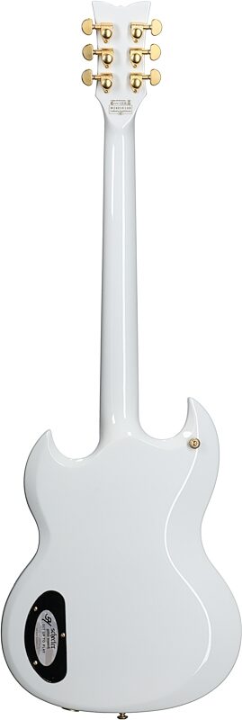 open zoom image for Schecter Zacky Vengeance H6LLYW66D Electric Guitar, Gloss White, Open Box (Very Good), Full Straight Back