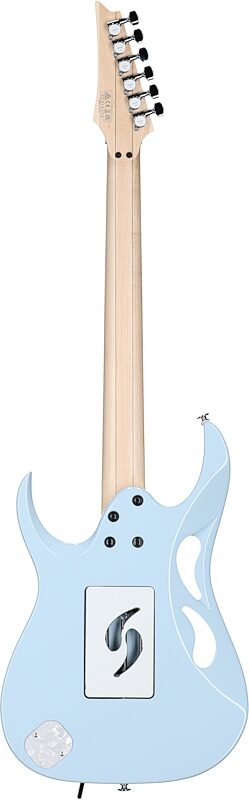 open zoom image for Ibanez Steve Vai PIA Electric Guitar (with Case), Blue Powder, Full Straight Back
