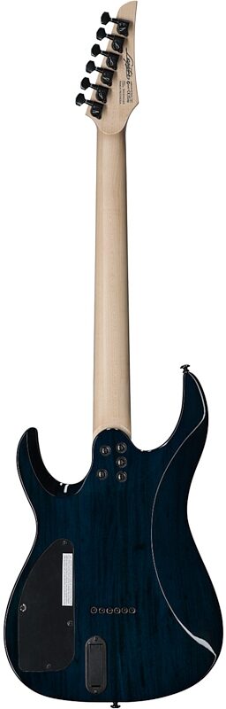 open zoom image for Legator N6SS Ninja 6 Super Shred Electric Guitar, Blue, Open Box (Very Good), Full Straight Back